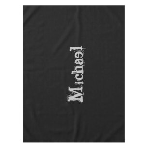 Minimalistische moderne Monogramm-Bezeichnung Schw Tischdecke