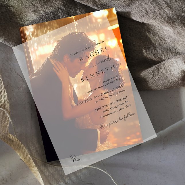 Minimalistische moderne Monogramm-Hochzeit (Von Creator hochgeladen)