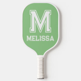 Minimalistische moderne Monogramm Pickleball Schläger