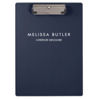 Minimalistische moderne Navy Blue Clipboard