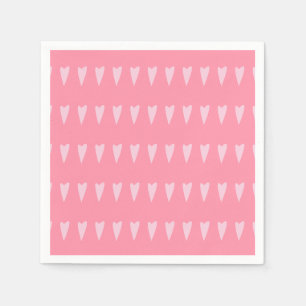 Minimalistische, moderne Niedliche und farbige ros Serviette