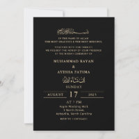 Minimalistische moderne Nikkah arabisch-islamische