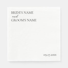 Minimalistische moderne Platzkarte für einfache Ho Serviette