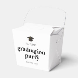 Minimalistische Moderne Retro-Graduierungspartei Geschenkschachtel