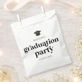 Minimalistische Moderne Retro-Graduierungspartei Geschenktütchen