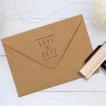 Minimalistische moderne Save the Date-Briefmarke