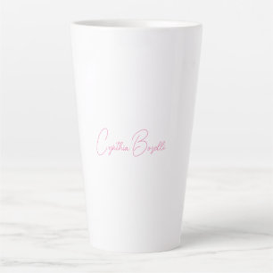Minimalistische moderne Schlichte Kalligraphie Milchtasse