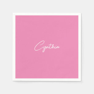 Minimalistische moderne Schlichte Kalligraphie Serviette