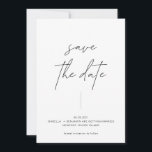 Minimalistische, moderne Schwarz-Weiß-Technik mit  Save The Date<br><div class="desc">Minimalistisch Modern Simple Black & White mit Foto Save the Date Sie können ganze Vorlage bearbeiten/personalisieren. Wenn Sie Hilfe oder passende Produkte benötigen,  kontaktieren Sie mich bitte. Ich freue mich,  die schönsten personalisierten Produkte für Sie zu kreieren!</div>