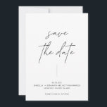 Minimalistische, moderne Schwarz-Weiß-Technik mit  Save The Date<br><div class="desc">Minimalistisch Modern Simple Black & White mit Foto Save the Date Sie können ganze Vorlage bearbeiten/personalisieren. Wenn Sie Hilfe oder passende Produkte benötigen,  kontaktieren Sie mich bitte. Ich freue mich,  die schönsten personalisierten Produkte für Sie zu kreieren!</div>