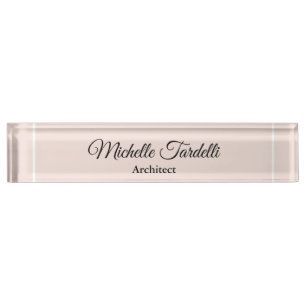 Minimalistische moderne Script-Kalligrafie Namensplakette