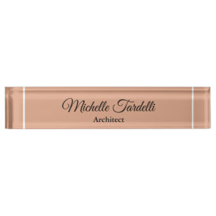 Minimalistische moderne Script-Kalligrafie Namensplakette