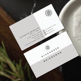 Minimalistische, moderne Social Media Business Car Visitenkarte
