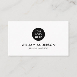 Minimalistische moderne Social-Media-Icons mit ind Visitenkarte