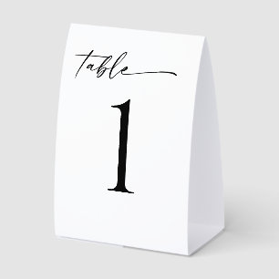 Minimalistische moderne Tischnummer Tischaufsteller