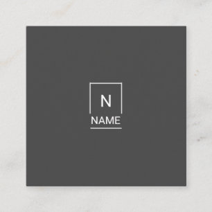 Minimalistische moderne Trendy quadratische Visitenkarte
