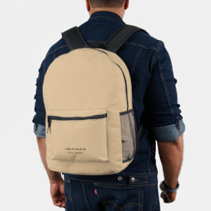 Minimalistische moderne Typografie Cashmere Person Bedruckter Rucksack