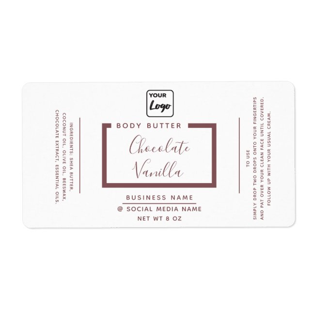 Minimalistische moderne Typografie, weißes Logo (Vorne)