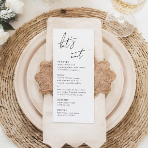 Minimalistische moderne und whimsistische Schrift Werbekarte
