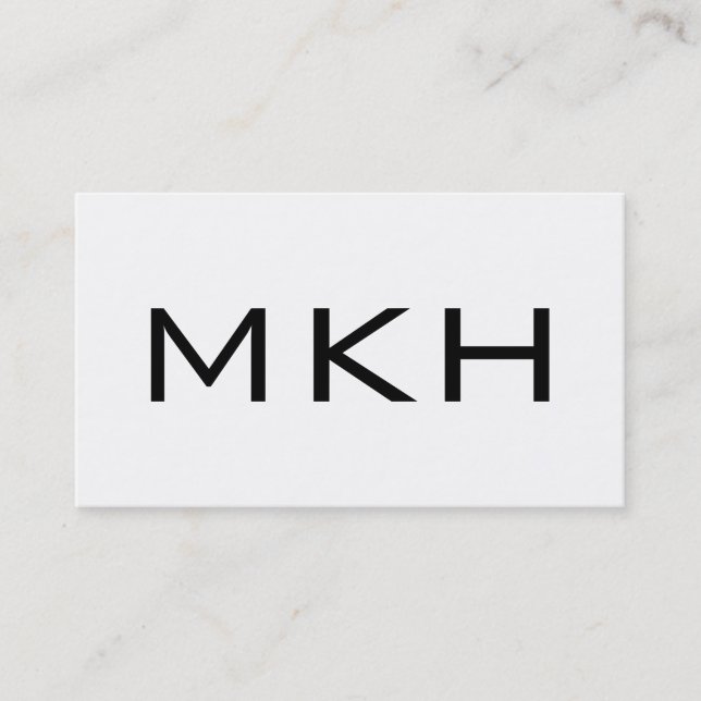 Minimalistische moderne visitenkarte (Vorderseite)