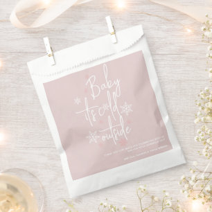 Minimalistische, moderne Winter Baby Dusche Geschenktütchen