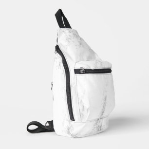 Minimalistische monochrome Grunge-Textur Crossbody Bag