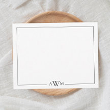 Minimalistische Monogramm-Bänder mit drei Buchstab