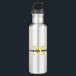 Minimalistische Monogramm Edelstahlflasche<br><div class="desc">Minimalistische Monogramm. Design ist auf anderen Produkten erhältlich.</div>