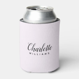 Minimalistische Monogramm kann gefärbt - Rosa Dosenkühler