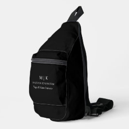 Minimalistische Monogramm oder Hinzufügen von Logo Crossbody Bag