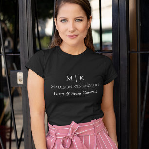 Minimalistische Monogramm oder Hinzufügen von Logo T-Shirt