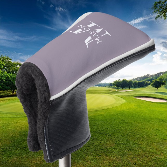 Minimalistische Monogramm Personalisiert Golf Headcover (Von Creator hochgeladen)