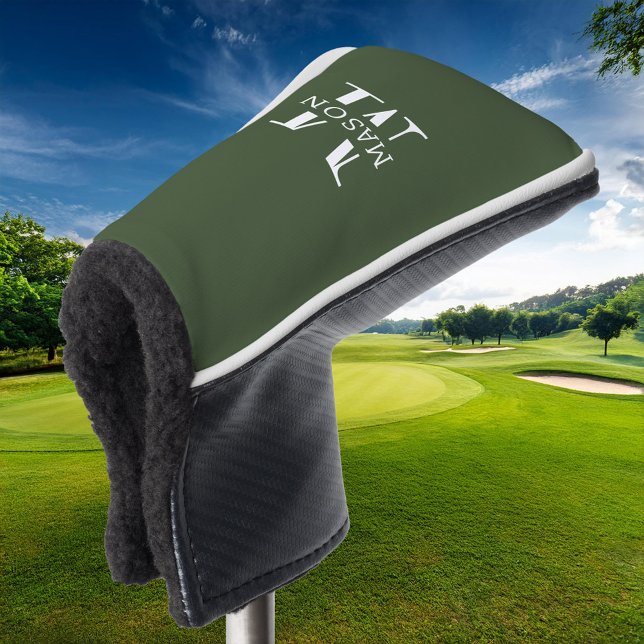Minimalistische Monogramm Personalisiert Golf Headcover (Von Creator hochgeladen)