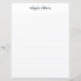 Minimalistische Monogramm-Rahmen-Name Korresponden