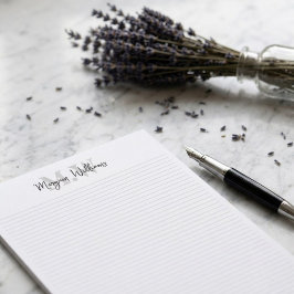 Minimalistische Monogramm-Schriftzug-Name-Briefpap