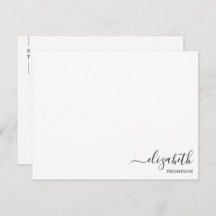 Minimalistische Monogramm Schwarz/Weiß