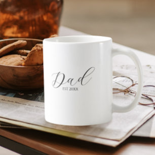 Minimalistische Monogramm   Script-Schriftart   VA Kaffeetasse