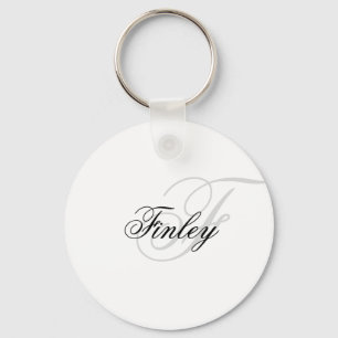 Minimalistische Monogramm-Skript für Wassermarket Schlüsselanhänger