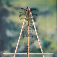 Minimalistische Monographie-Palm-Tree