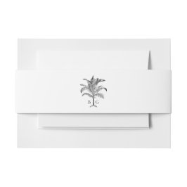 Minimalistische Monographie-Palm-Tree Einladungsbanderole