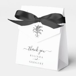 Minimalistische Monographie-Palm-Tree Geschenkschachtel