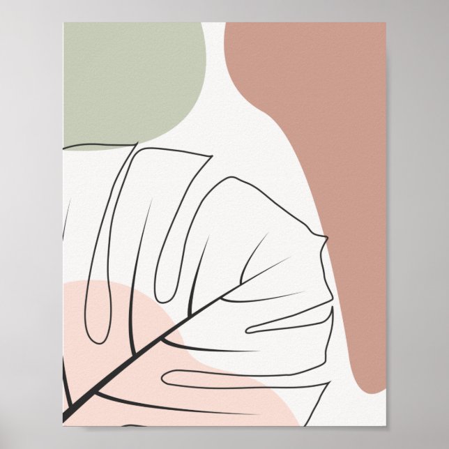 Minimalistische Monsterinie Poster (Vorne)