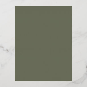 Minimalistische Moosfolie Einladung Postkarte (Ben