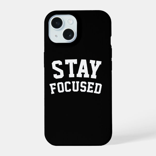 Minimalistische Motivation iPhone 15 Hülle (Rückseite)