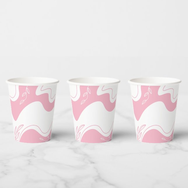 Minimalistische Musterpapiergruppen Pappbecher (Multi)