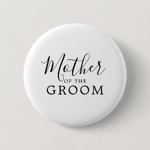 Minimalistische Mutter des Groom-Brautparty Button