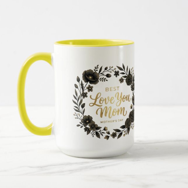 Minimalistische Mutter Erde Kaffeetasse (Links)