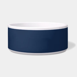 Minimalistische Navy Große Pet Food and Water Bowl Napf