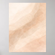 Minimalistische neutrale abstrakte Wandkunst – Bei