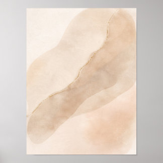 Minimalistische neutrale abstrakte Wandkunst Poste Poster